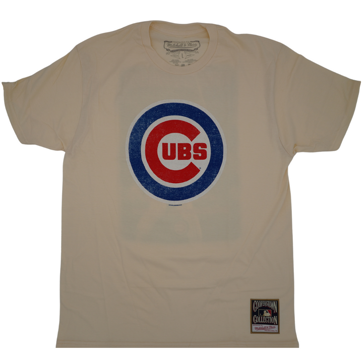 CHICAGO CUBS MITCHELL & NESS MEN'S TAN RYNE SANDBERG TEE