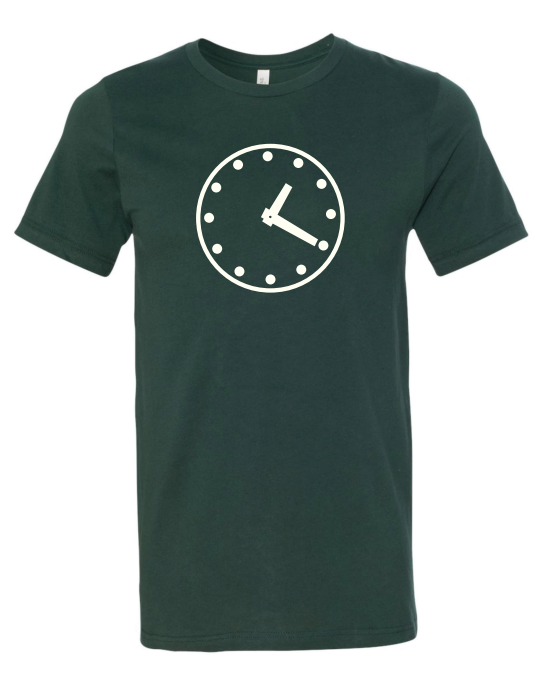 WRIGLEY FIELD GREEN BLEACHER CLOCK TEE Short Sleeve Tees ART FLO SHIRT & LETTERING